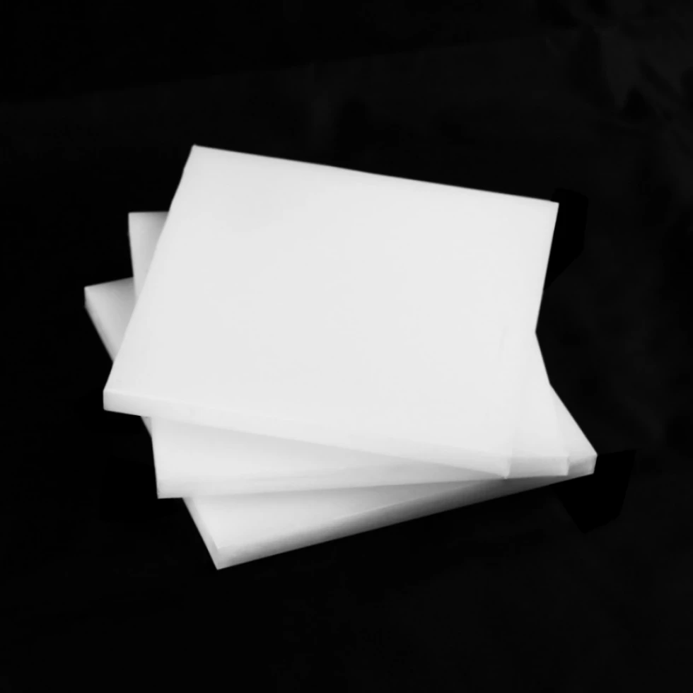 

White PTFE Sheet 0.2-30mm Thickness Polytef Plate Anti Corrosion Machining Model Processing Material