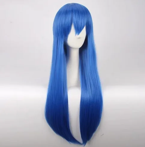 Anime Fairy Tail Women Wendy Marvell Cosplay Wig Wendy Marvell Blue Long Straight Hair Wig Costumes