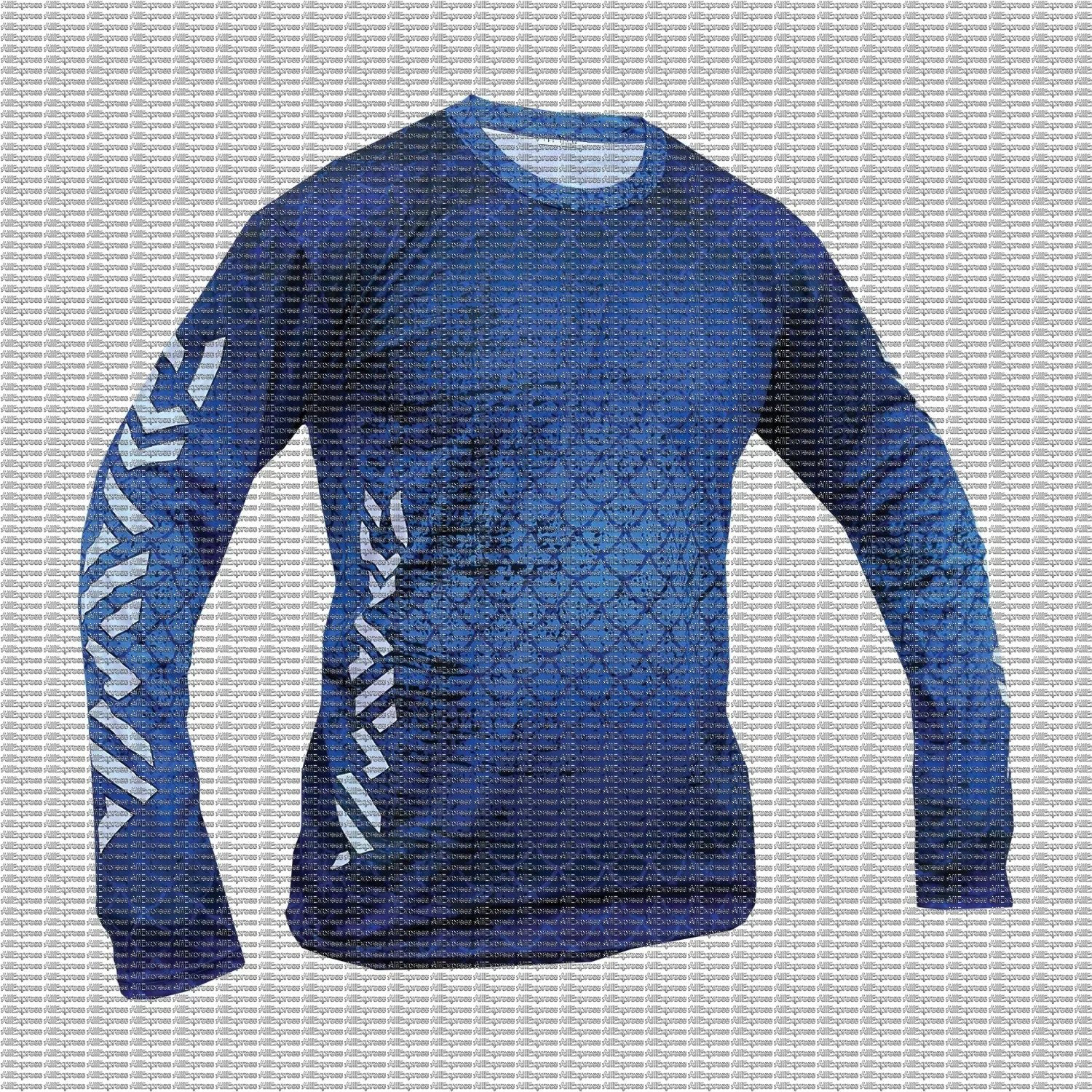 Fish scale patterned fishing suit men's long sleeved quick drying road suit breathable outdoor fishing long sleeved suit