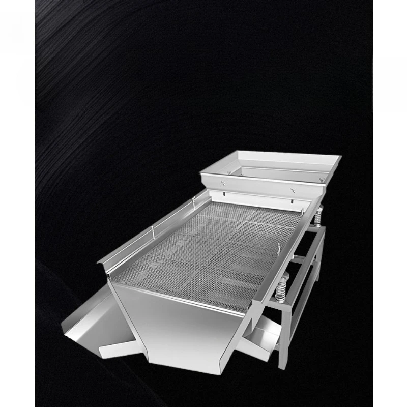 Sieve Ore Granular Powder Screening Machine Small Stainless Steel Linear Screening Machine Multifunctional Linear Screen