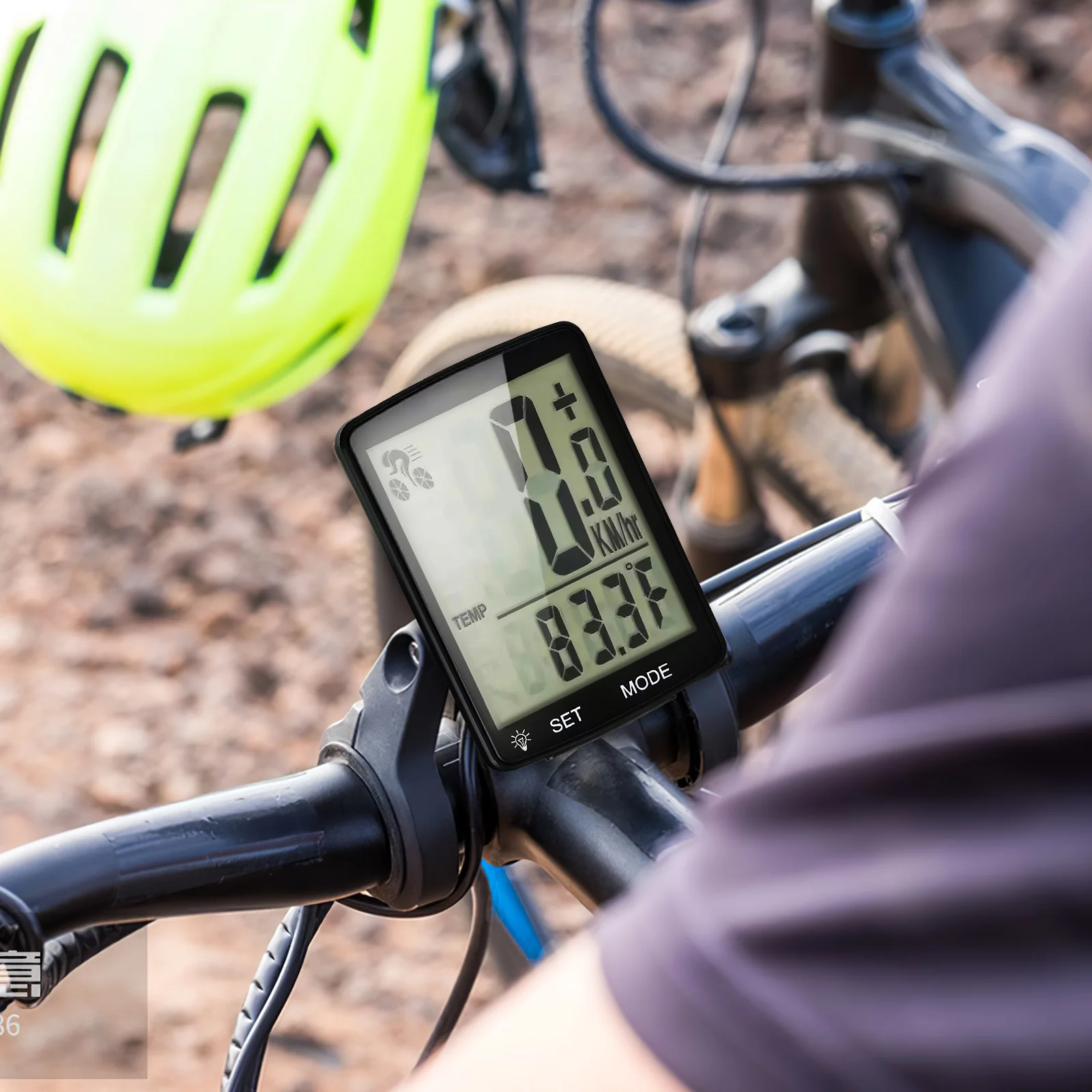 

Bicycle Odometer Bike Speedometer Cycling Power Pmma Computer Multifunctional Large Screen Weather Resistant
