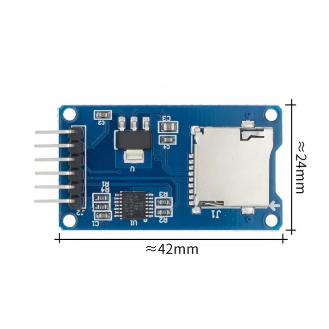 Micro SD card SPI interface TF card reader/writer module with level conversion chip