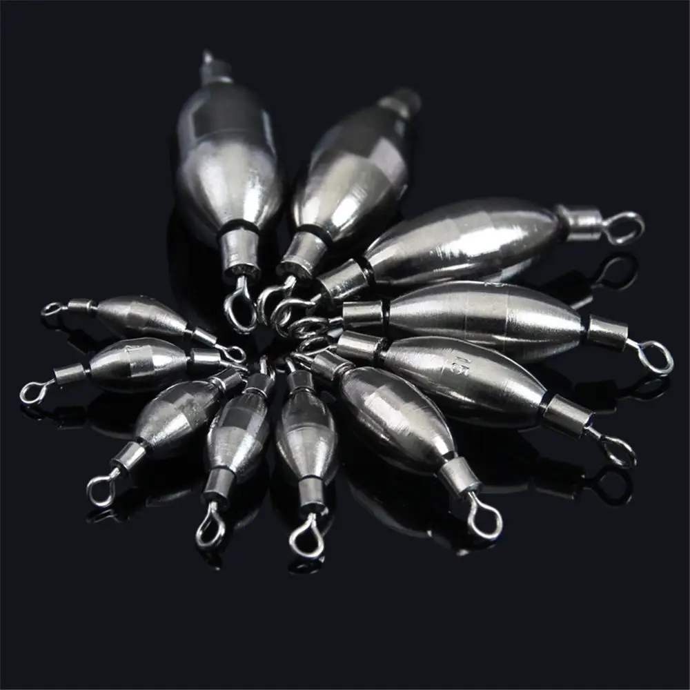 Durable Metal Counterweight Swivels Rolling Sinkers Connecting Fishing Tools Connector Tackle Accessories