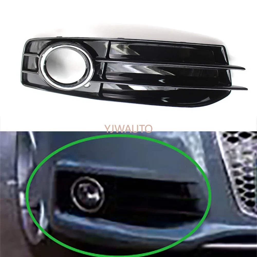 For Audi A3 8P S-line 2009 2010 2011 2012 Foglights Cover Car Fog Lamp Vent Base Front Bumper Driving Fog Light Support
