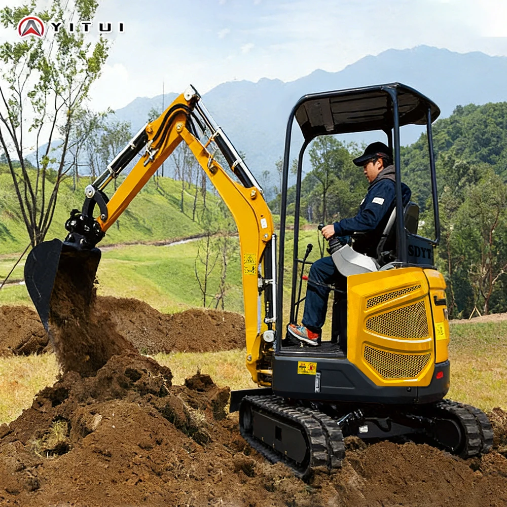 A Newly Customized 2 Ton Mini Hydraulic Excavator With A Multi Functional Cab And A 360° Rotation Reinforced Chassis