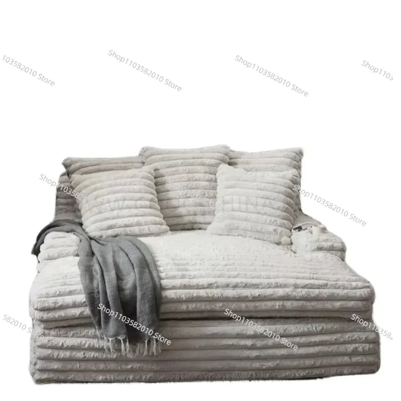 Suitable for tactile leather fabric sectional sofa set, wooden, with foam cushion