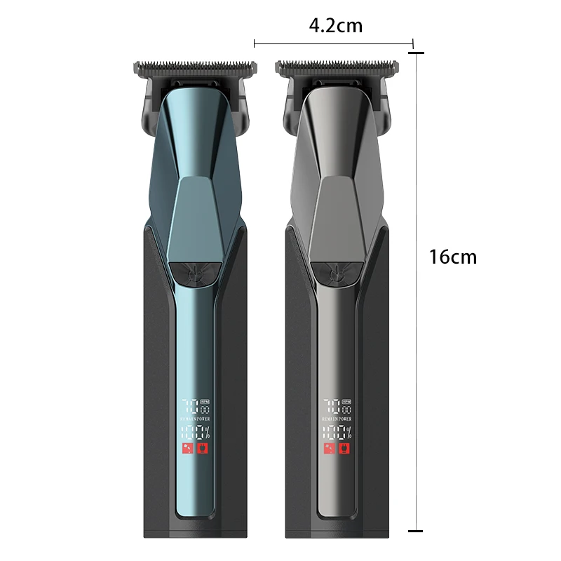 Kemei 282 مشابك شعر كهربائية للرجال ماكينة قص الشعر المنزلية R شفرة ماكينة تشذيب اللحية/الشعر اللاسلكية قطع نحت المقص USB