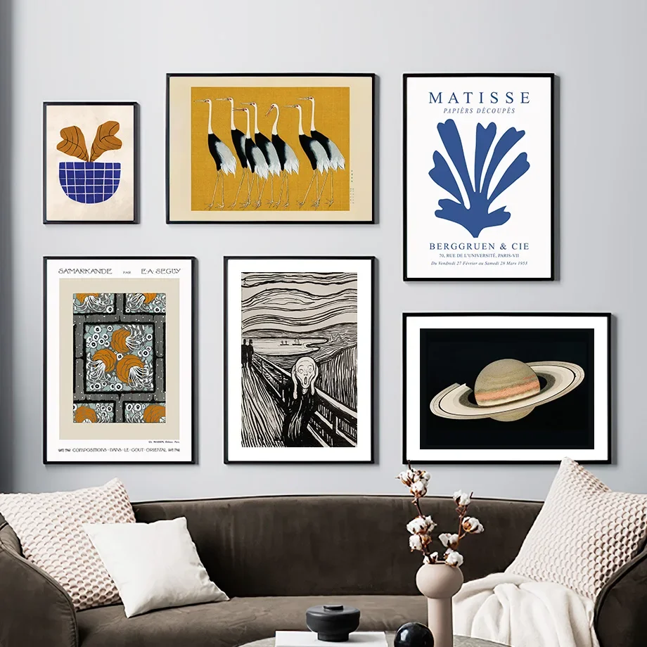 

Henri Matisse Picasso Bird Crane Planet Wall Art Canvas Painting Nordic Posters And Prints Wall Pictures For Living Room Decor