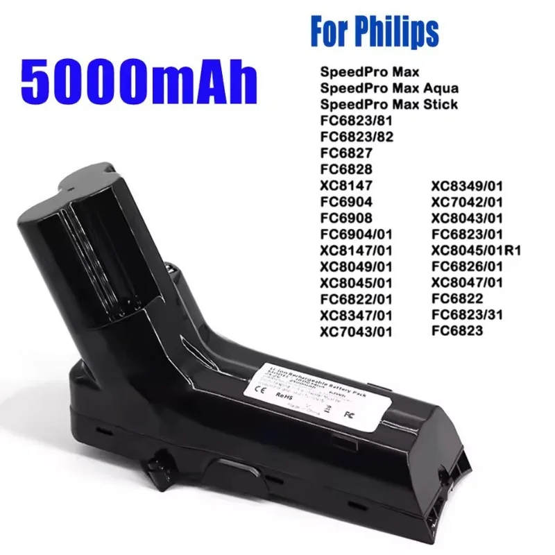 بطارية مكنسة كهربائية جديدة 25.2 فولت 5000 مللي أمبير في الساعة لشركة فيليبس SpeedPro Max Aqua Stick FC6822 FC6823 FC6826/01FC6827 FC6828 FC6904 FC6908 #2