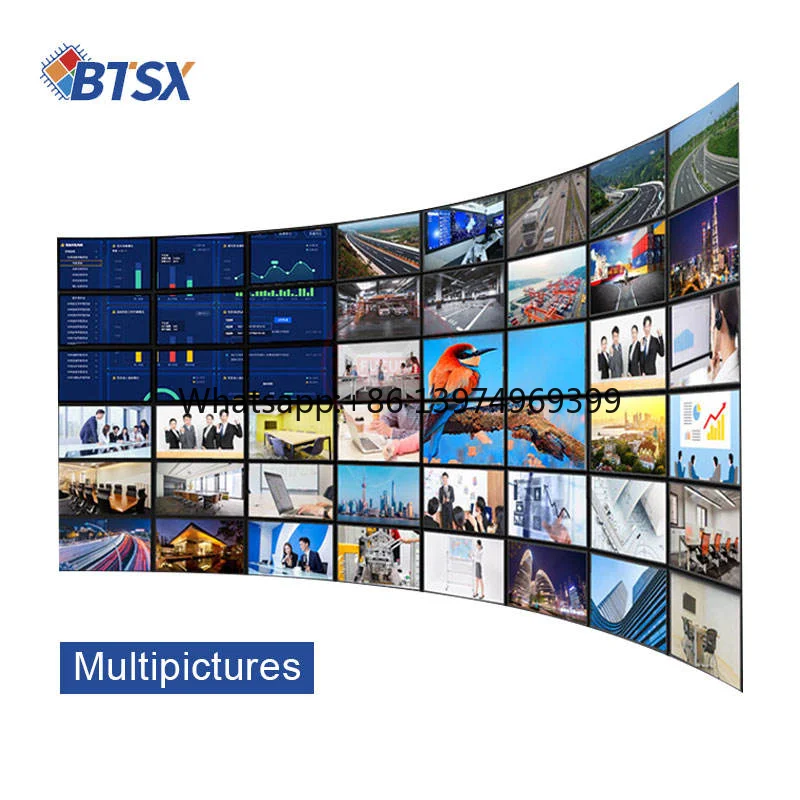 Video Wall Controller Software for Control Room & Digital Signage, 4K Multi-Screen Window Manager, Roaming & PIP, 7x7 Panels