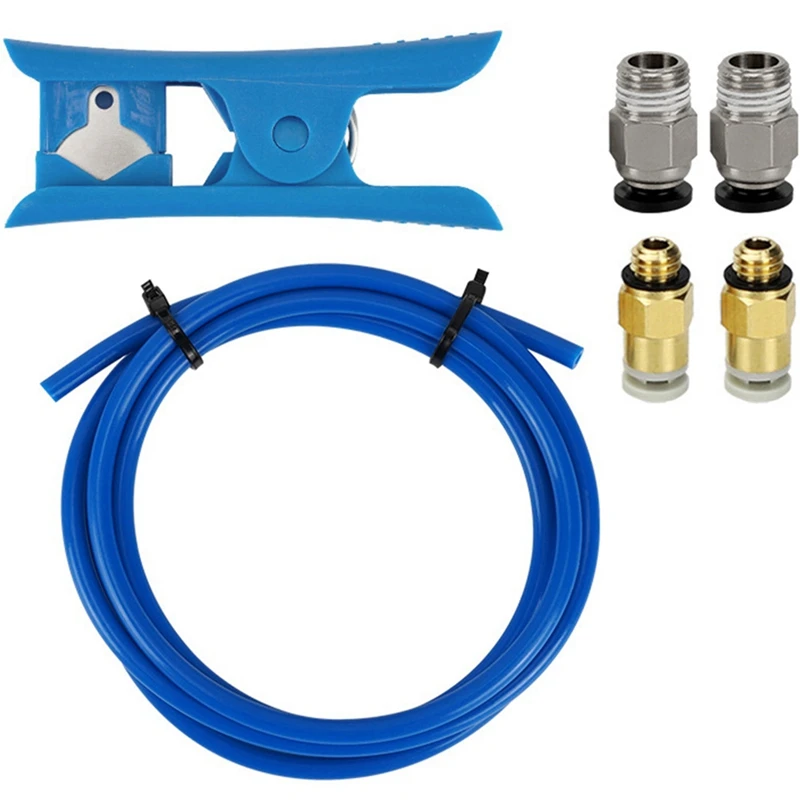 3Dプリンターアクセサリー,2mmロングリボンカッター,kjh-m6およびpc4-m10空気圧リモートコントロール押し出しコネクタ,6個