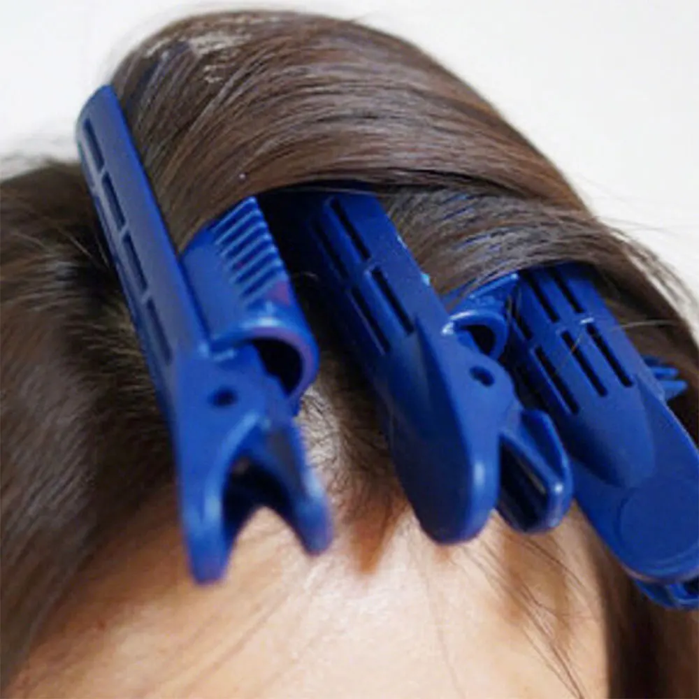 5PCS Loose Hair Clip To Fix Fluffy Hair On Top Of Head Self Adhesive Hair Styling Curling Tool For Blow Drying