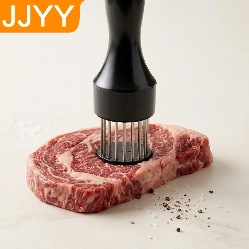 Martillo Ablandador de Carne Automático de Acero Inoxidable para Ablandar y Sazonar Filetes de Res, Pollo y Otros Tipos de Carne