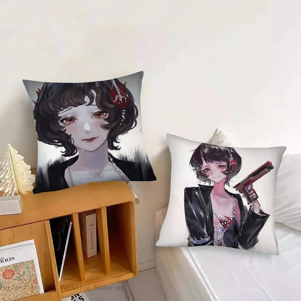 Schneider Animated Game R-Reverse 1999 Pillow Case Fashion Square Pillowcase Bedroom Sofa Room Ins Decoration Leisure