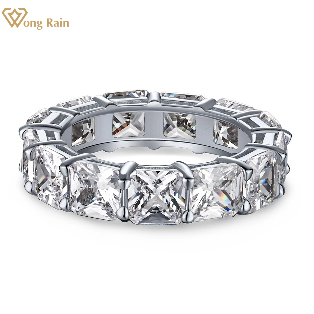 

Wong Rain 925 Sterling Silver Lab Sapphire High Carbon Diamonds Gemstone Wedding Band Engagement Ring Fine Jewelry Wholesale