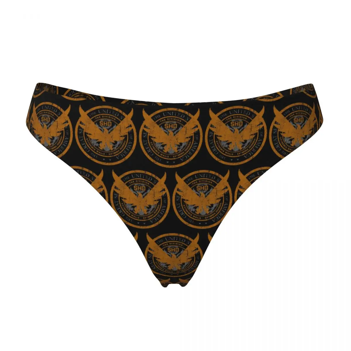 Custom Game Tom Clancys The Division SHD Seal G-string Panties Breathable Women Stretch Thongs Comfort Underwear view 2