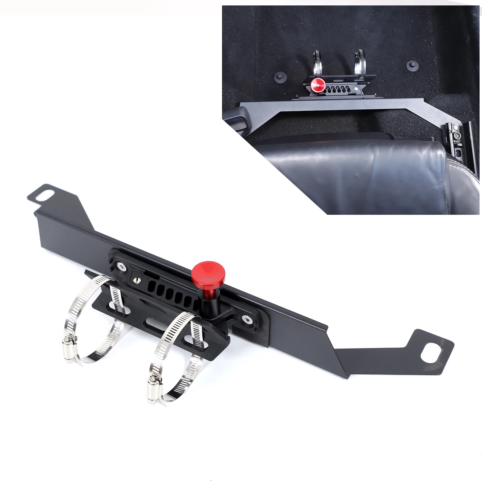 

For SEAT Leon 2008-2012 Automotive Interior Modification Car Passenger Seat Carbon Steel Flashlight Bracket