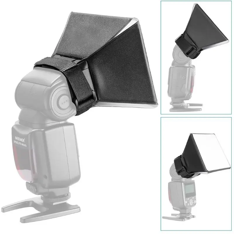 10x13cm Mini Softbox Diffuser for DSLR Flash Speedlight Speed Light Portable Photography Flash Softbox Diffuser