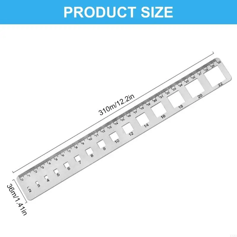 KXRA Chuyên gia đo lường chuyên nghiệp Thép không gỉ Xây dựng tròn các lỗ vuông Lỗi phát hành công cụ soạn thảo kỹ thuật