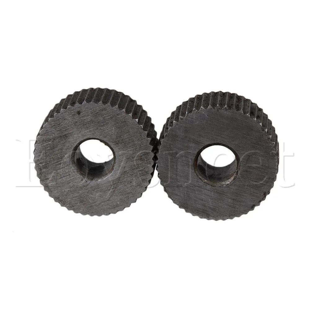 2x Anti Slip Enkele Rechte Grof 1.2 Mm Lineaire Opruwen Wiel Voor Metalen Draaibank
