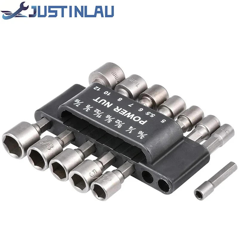 Screwdriver Set 9/14 Piece Hex Shank Hex Nut Socket 1/4