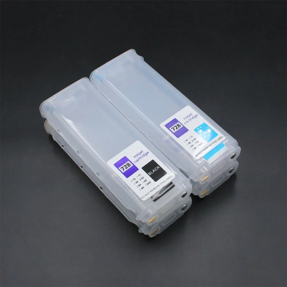 

4Colors 130ML 300ML For HP728 728 730 830 Empty Refill Ink Cartridge For HP Designjet T730 T830 Inkjet Printers With Chips