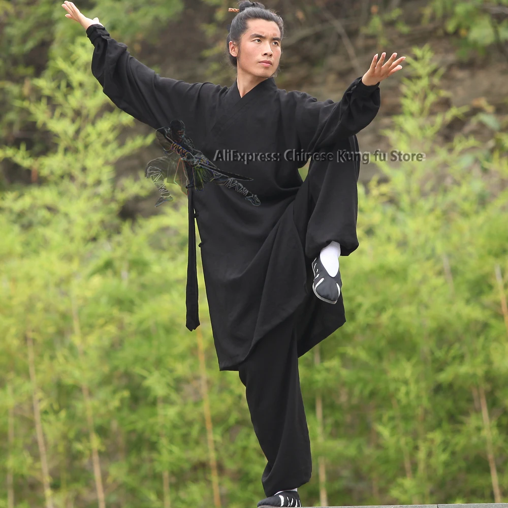 

Custom 25 Colors Wudang Taoist Tai Chi Suit Kung fu Training Robes Meditation Uniforms Cotton Linen