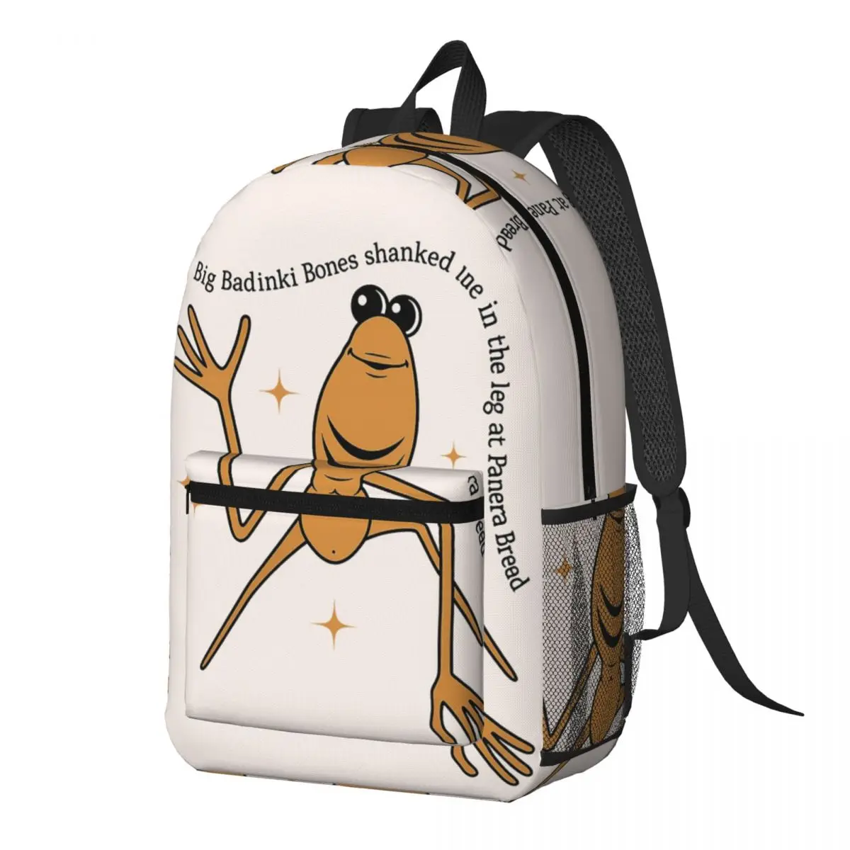 Marcus The Worm Robert Help Meme Brain Rot Backpack Daypack Large Capacity BookBag School Bag Shoulder Bags for Men Women