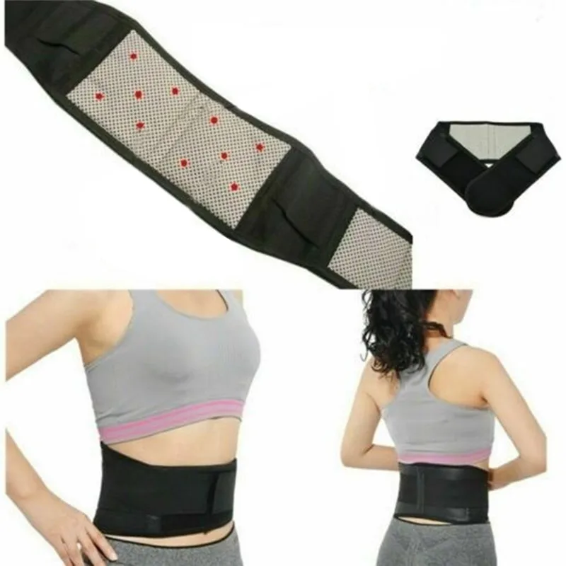 Tourmaline Waist Brace Support Belt Band Self Heating Lower Back Supports Magnetic Therapy Lumbar Waist Bandage Back Waist Belts