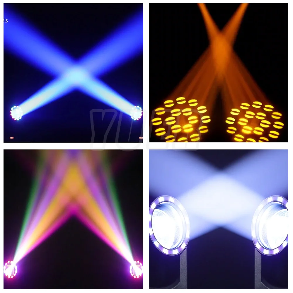 Imagem -06 - Ponto Led Feixe com Cabeça Móvel Abertura Rgb Movendo a Cabeça Efeito Arco-íris 18 Padrão Prisma dj Festival Bar Party Disco 150w 12 Pcs