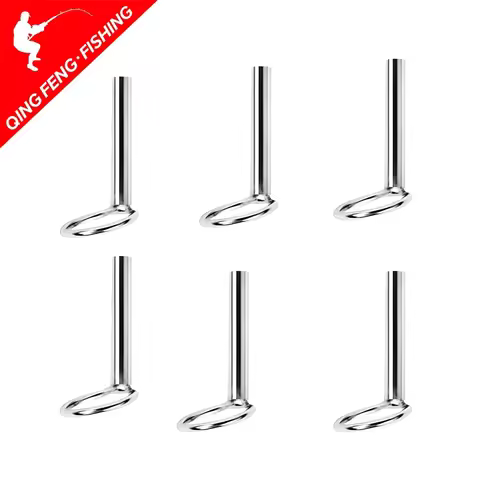 10PCS Tip Top guide silver frameTop guide Steel Ring rod repair Fishing Rod Building component Repair DIY Accessory