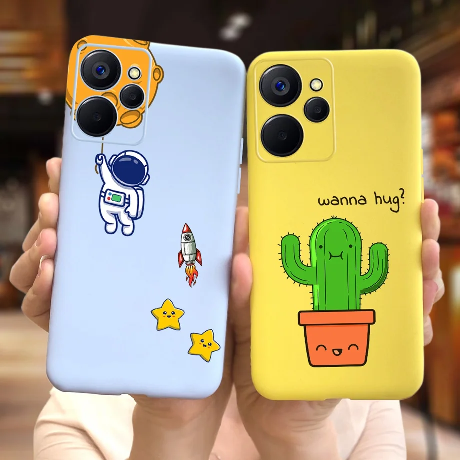 Yellow Cactus Phone Case For Realme 9i 5G Case 6.6 inch Camera Protection Ultra Thin Back Shell For Realme9i RMX3612 5G Soft Bag