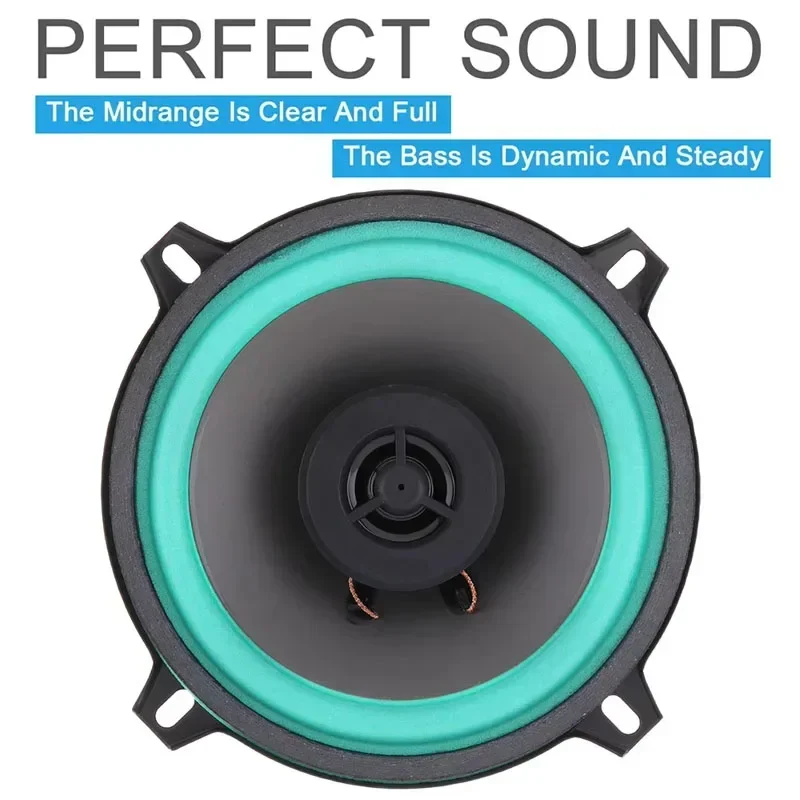 

4/5/6.5 Inch Universal Car Coaxial Speakers - HiFi Full Range Audio Subwoofer, Enhanced Bass Stereo Sound for Auto Automotive
