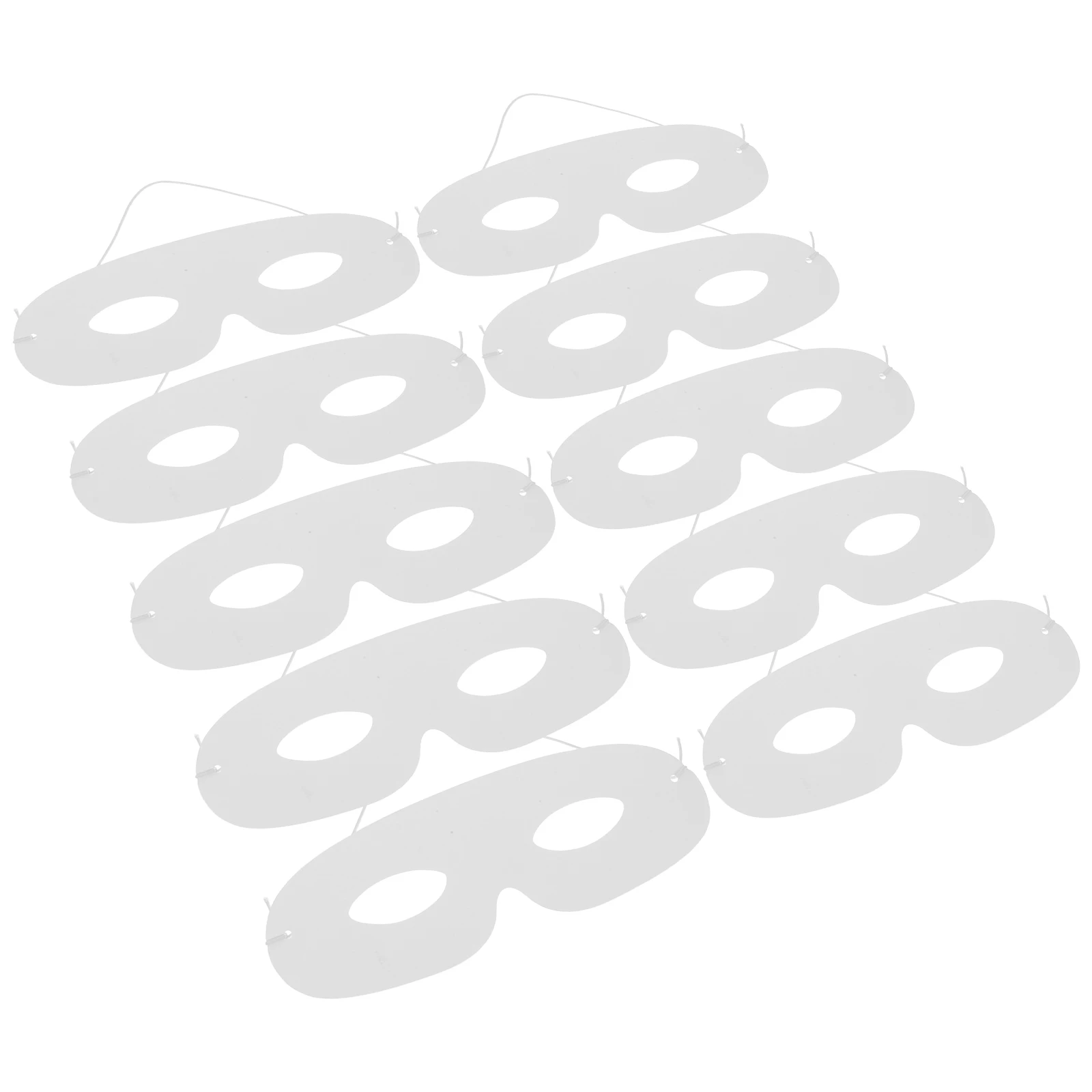 

20Pcs White Paper Masks Plain Masquerade Mask DIY Blank for Halloween Party Decoration Craft Kits Masquerade Mask Blank