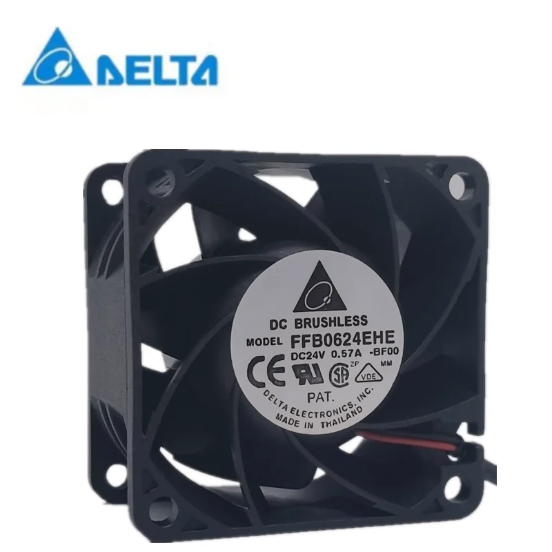 Nieuwe Delta FFB0624EHE 24V 0.57a 6038 6Cm Bal Frequentieomvormer Industriële Computer Fan