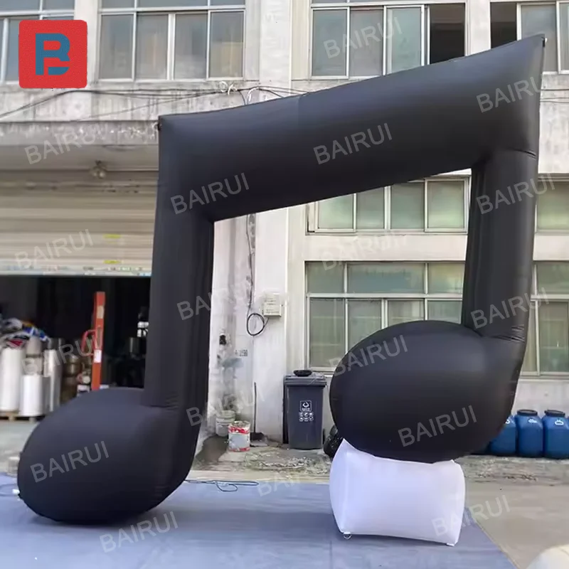 Music Festival Decoration Inflatable Note Quaver Model Giant Inflatable Eighth Note Balloon