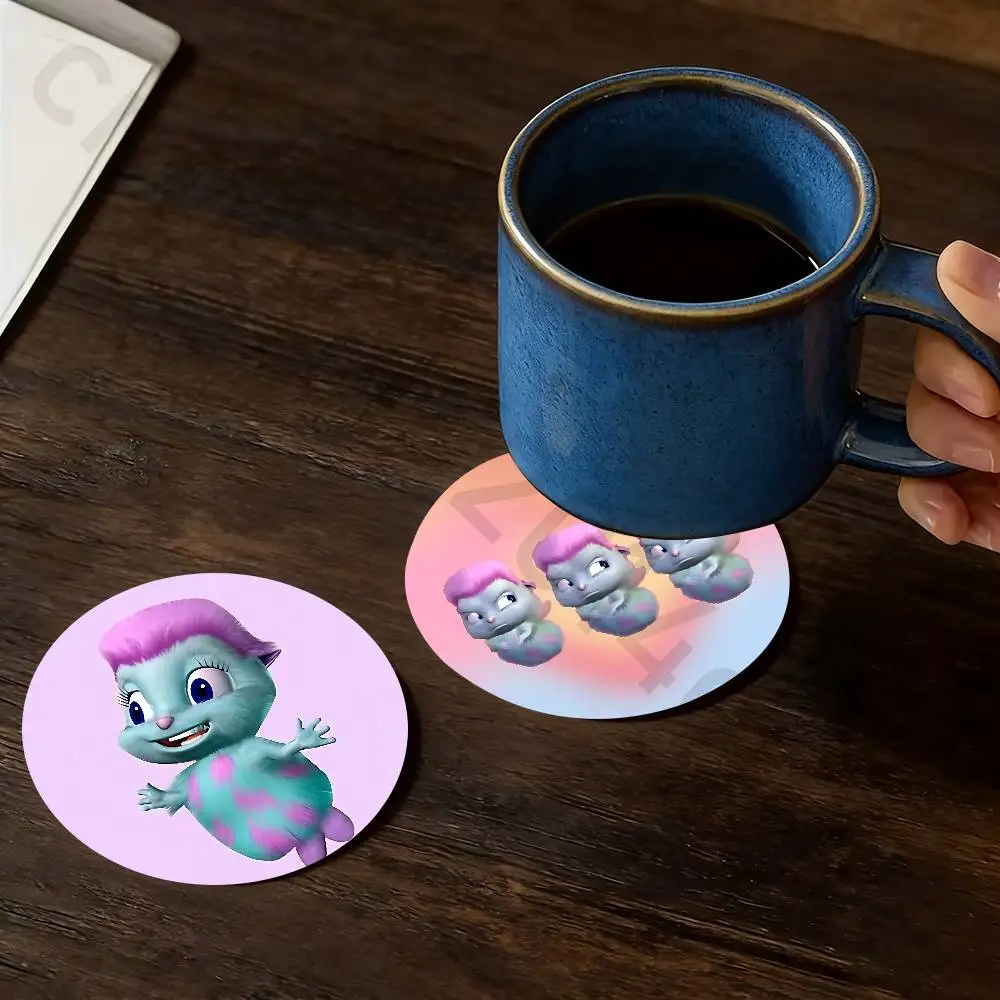 B-Bibble Doll Wooden Coaster Set Coffee Teacup Decoration Coffee Shop Beverage Shop Family Restaurant