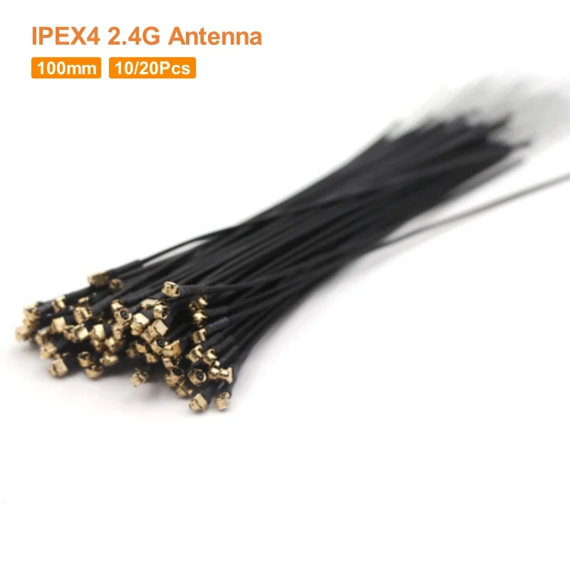 10/20Pcs 2.4G Receiver IPEX4 Interface Bluetooth Remote Control Antenna 100mm XM XM+R-xsr XRSR For RC Model Frsky Antennas