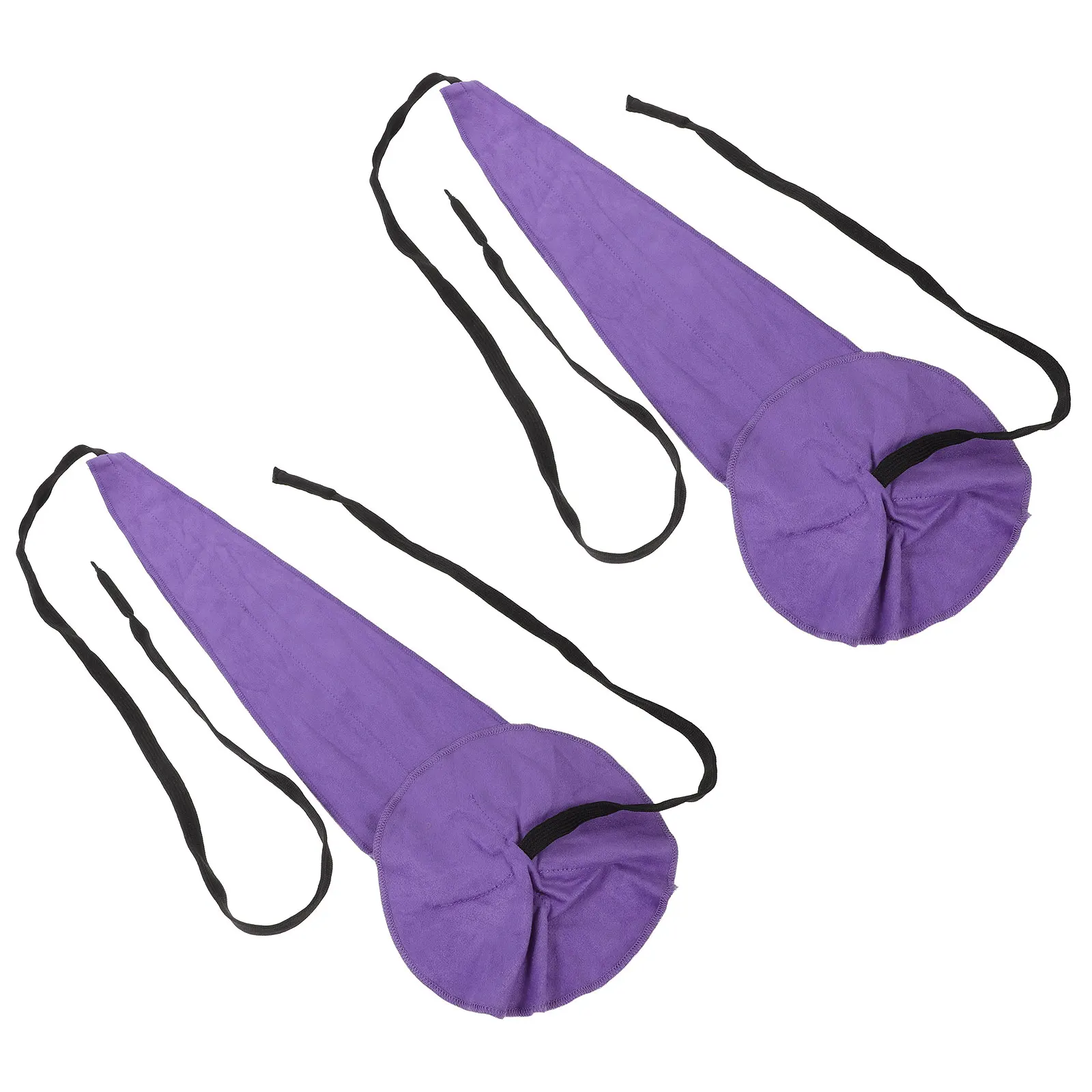 

2pcs Saxophone Cleaning Cloth Purple Clarinet Flute Music Instruments Durable Multi-Functional Maintenance Tool Bore Tone Holes