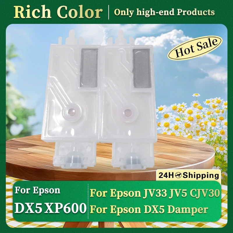 

10/20/50/100PCS JV33 DX5 XP600 PrinterHead Ink Damper With Connector For Epson TX800 Mimaki JV5 CJV30 For Mutoh Dumper Filter