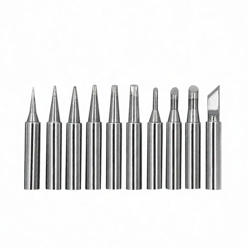 Pure Copper Soldering Tip Kit Lead Free Welding Head For For 936 Station Electric Repairing Tool Component Accessories