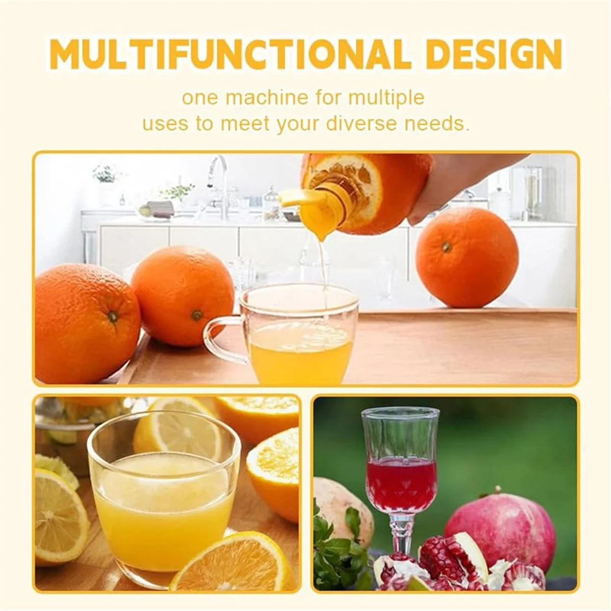 

Мини-соковыжималка для лимона MHWY, соковыжималка для лимона с завинчивающейся крышкой, ручная пластиковая соковыжималка для лимона, соковыжималка для компактного сока