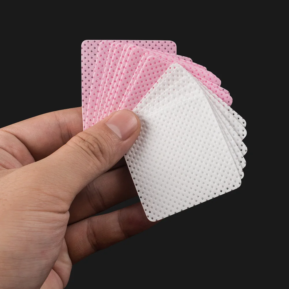 540 pz/borsa Cuscinetti per rimuovere lo smalto morbido non tessuto - Salvietta senza pelucchi per forniture per l'estensione delle ciglia