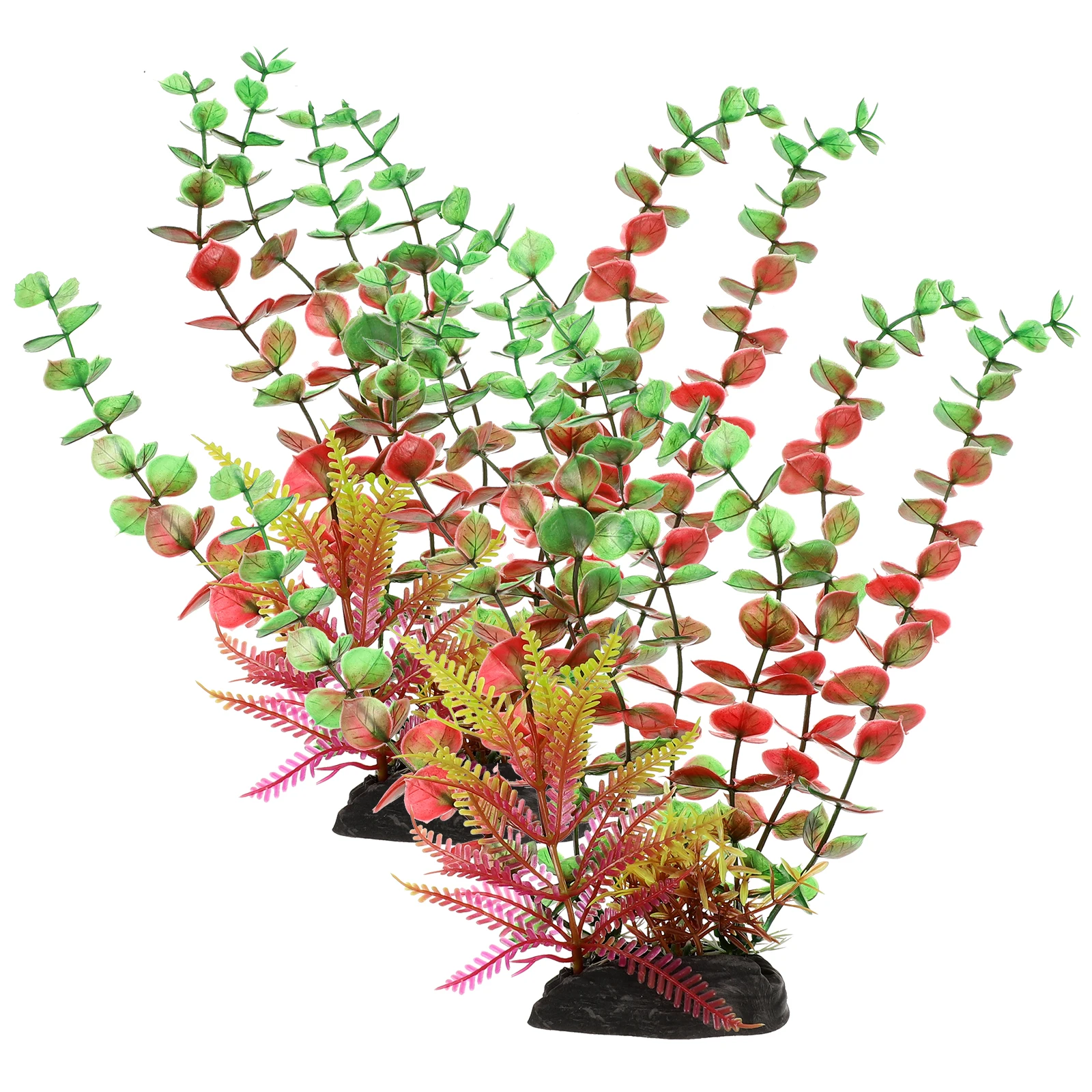 

2 Pcs Artificial Aquarium Plants Lifelike Decoration Fish Tank Supplies Realistic Grass Fake Accessories Household L scaping