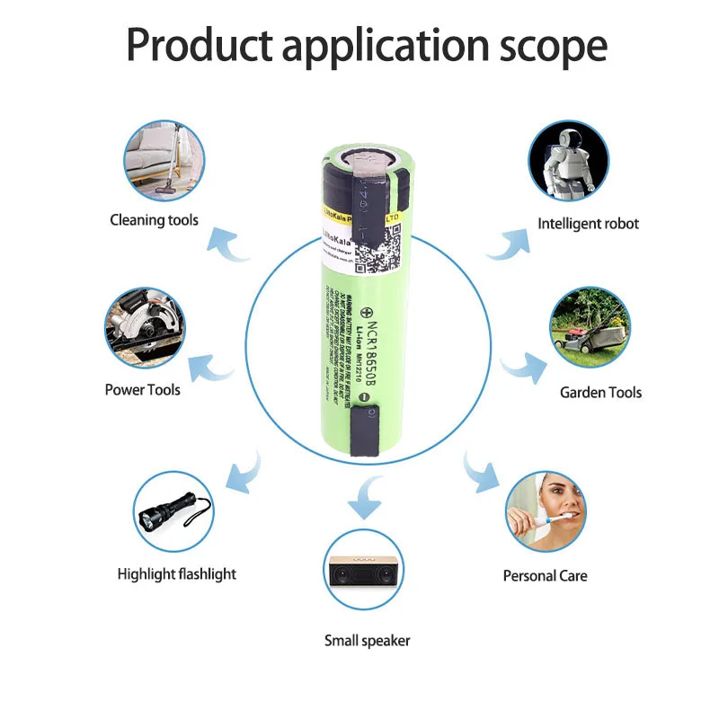 Caliente Liitokala 100% nuevo Original NCR18650B 3,7 v 3400 mah 18650 batería recargable de litio soldadura baterías de hoja de níquel