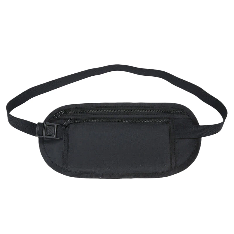 1 Stück Universelle Sport-Hüfttasche Geldgürtel für Reisen Damen und Herren Schlanke Versteckte Reisebrieftasche Handy-Anti-Diebstahl-Tasche – Detail 9