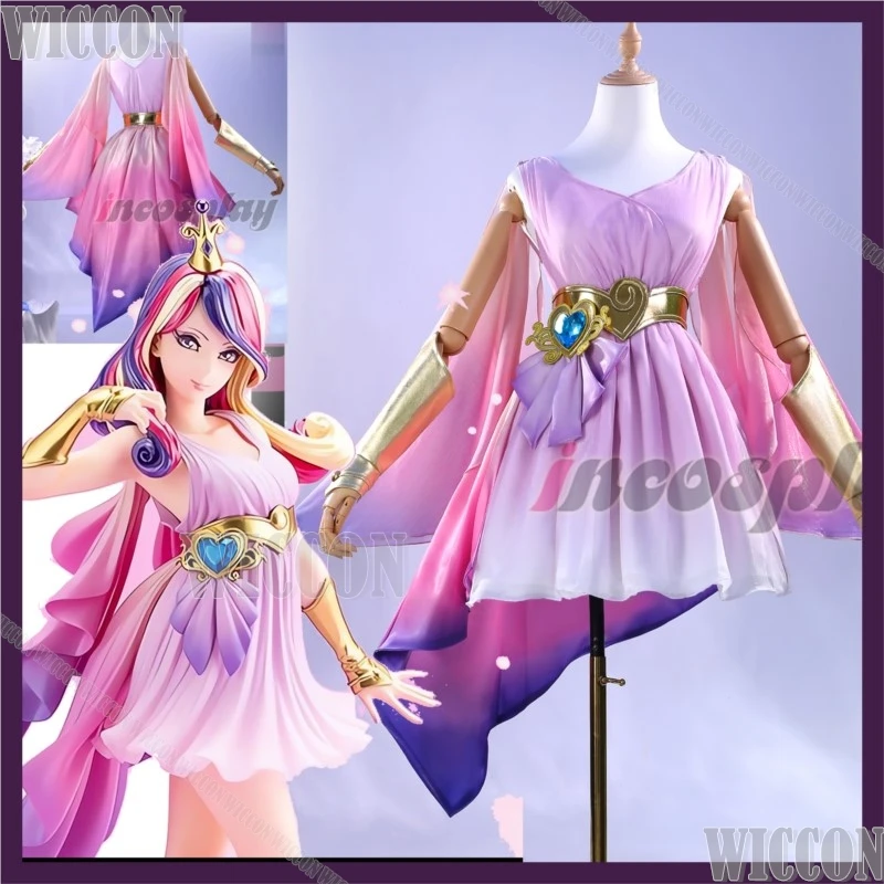 Princesse Cadance poney reine Mi Amore Cadenza Anime Cosplay rose déguisement mignon fille femme costume accessoire Halloween carnaval tenue