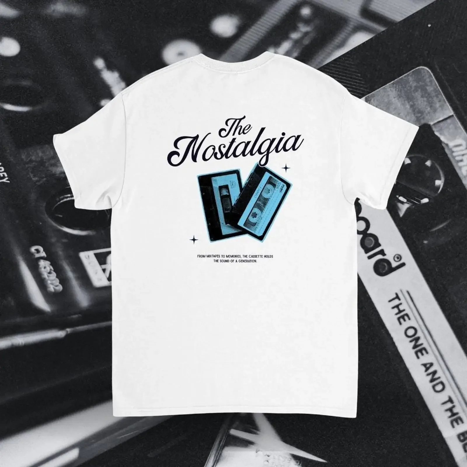 Nostalgia Tape Vintage Cassette T shirt for 80s 90s music and retro mixtape culture vintage Washed graphic fashion Comfortable