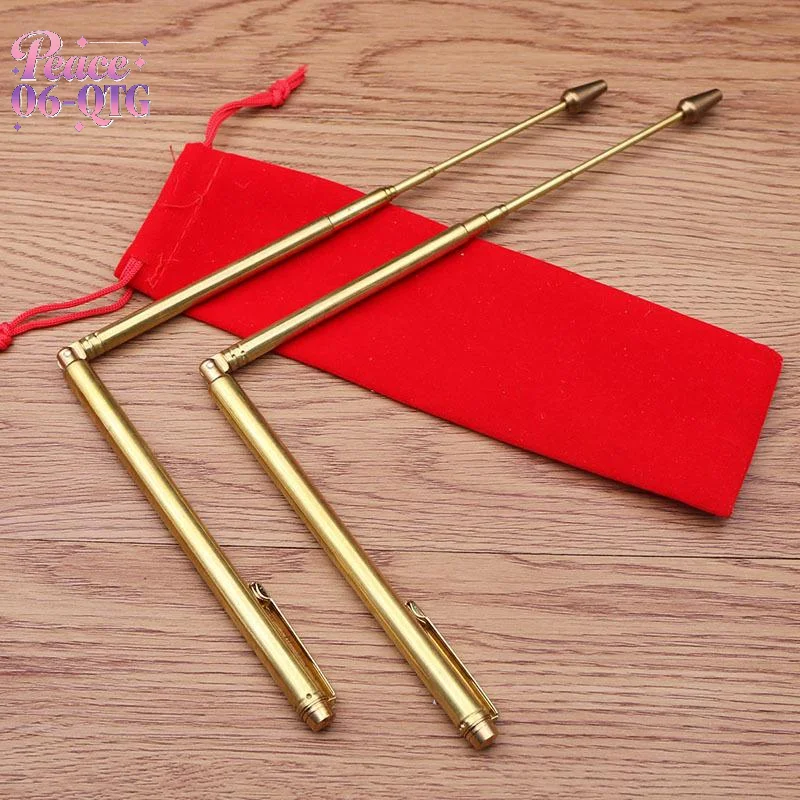 New Sale Brass Stainless Steel Dowsing Rods Upgraded Flexible Rotation Tool Detect Golden, Water