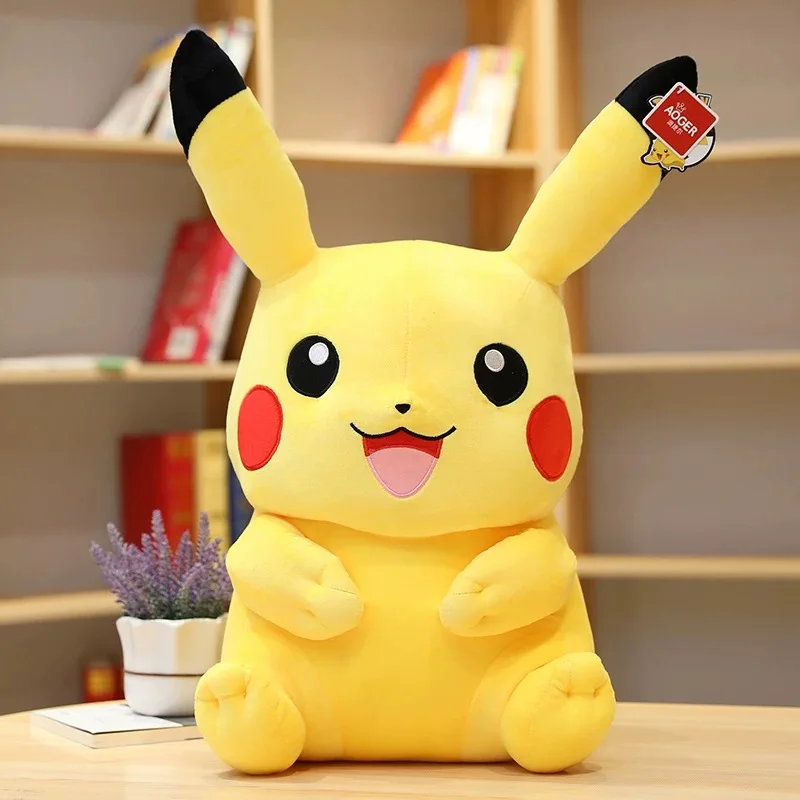 Simpatici peluche Pikachu bambola Anime Pokemon Kawaii grandi giocattoli di peluche ripieni morbidi regali di Natale di riempimento di alta qualità per i bambini